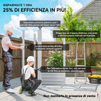 Metal Garden Shed with Sliding Doors and Padlock with Keys, 2.1x1.2x1.9m, Dark Grey