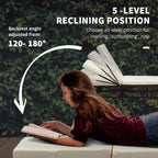 Outsunny set 2 sunbaths with padded cushions and table in rattan pe, brown and beige - Borgè