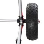 Folding Beach Trolley for Kayak and Canoe with Bumper, in Aluminum and NBR, 70x40x42 cm