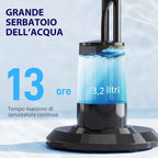 HOMCOM Misting Fan with 3.2L Tank, 3 Modes and 3 Speeds, 70° Oscillation, Timer, Remote Control