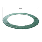 Homcom Trampoline Protective Cover, Green, Ø305cm