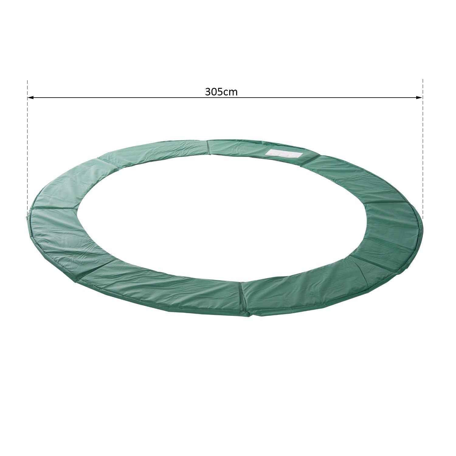 Homcom Trampoline Protective Cover, Green, Ø305cm