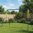 Garden Swing Frame for Children Ages 3-8 Years, Steel, 4 Hooks, 260x160x178 cm, Blue