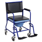 Bathroom Wheelchair with Removable Toilet Seat in Iron Pipe and PVC 87 x 57 x 92cm