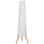 HOMCOM Tripod Floor Lamp with Foot Switch and Adjustable Brightness, 46x46x153 cm, White