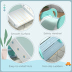 Foldable Plastic Children's Slide, Ages 18 Months-3 Years, 102 x 53 x 53 cm, Green