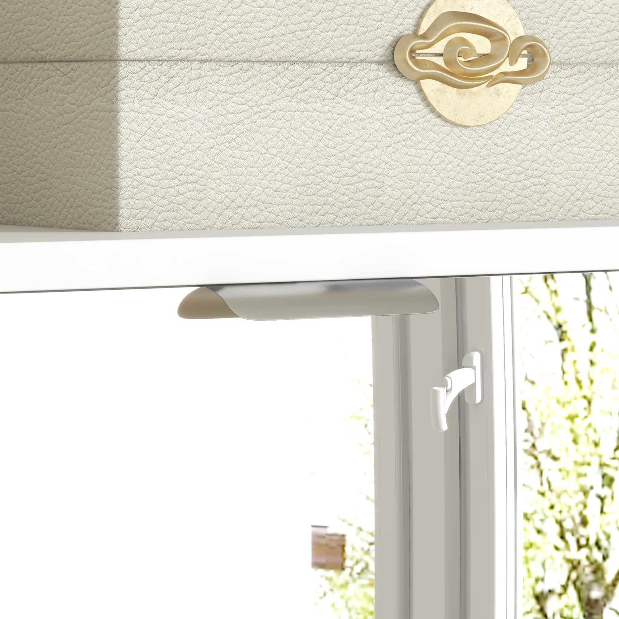 Space-Saving Slim Shoe Rack with Mirror and 4 Drawers for 24 Pairs of Shoes, 76x26x178cm, White