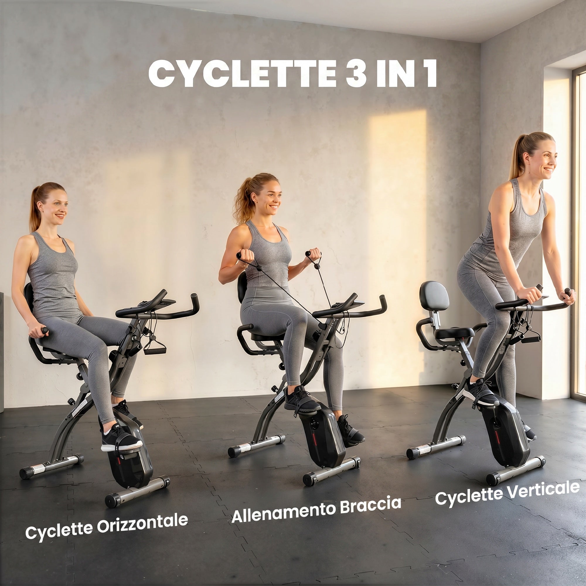 SPORTNOW Magnetic Exercise Bike with 8-Level Resistance, LCD Display and Bluetooth App, in Black Q195 Steel