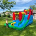 Inflatable Game for Children 3-8 Years with Slide, Trampoline, Pool, max 4 Children, 330x245x215cm - Borge' Group Limited
