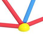 Climbing Dome for Children 3-8 Years, Metal Structure for 4 Children, Ø183x90cm, Multicolor