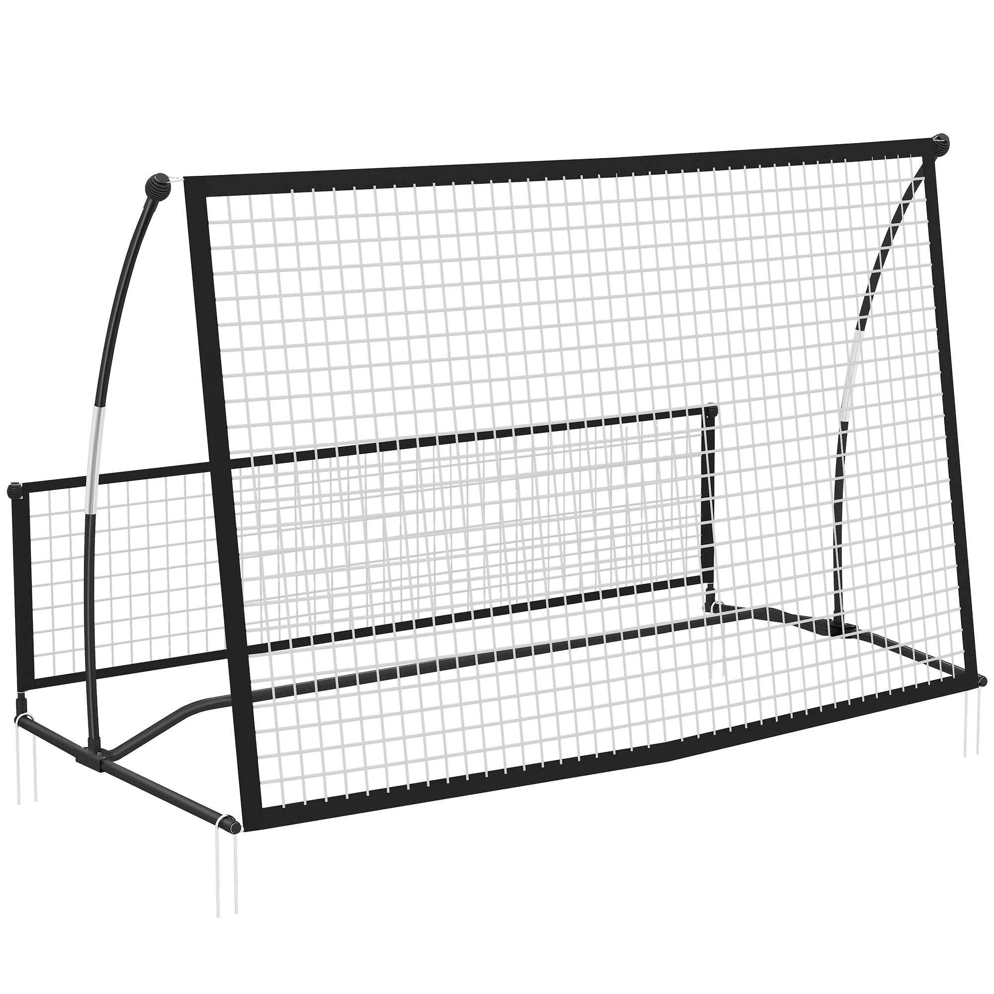 SPORTNOW 2-in-1 Portable Rebounder, Double Sided and Foldable