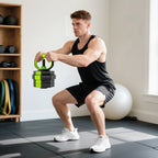 SPORTNOW 6-in-1 Multifunction Gym Weight Set, 20kg Total, Made of Plastic and Sand, 125x18x18 cm, Green
