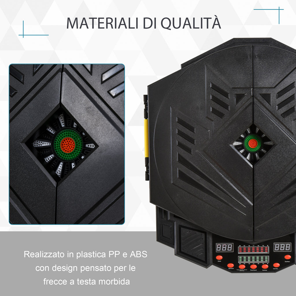 Digital Electronic Dartboard with 12 Darts for 8 Players, 27 Games and 216 Variations