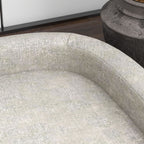 Large Dog Sofa with Removable Cushion, Polyester and Wood, 98x67x25 cm, Grey