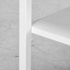 3-Tier Printer Cart with 4 Wheels, Wood and Steel, 50x50x52.5cm, White