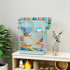 5-Story Hamster Cage with Colorful Tubes, Wheel, House and Accessories, 47x30x59 cm, Blue