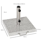 Marble Garden Umbrella Base Stand Weight 25kg 40×40×36cm
