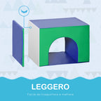 7-Block Playset for Children Ages 1-3 Years, Multi-Colour, PU and EPE, 170x130x40 cm