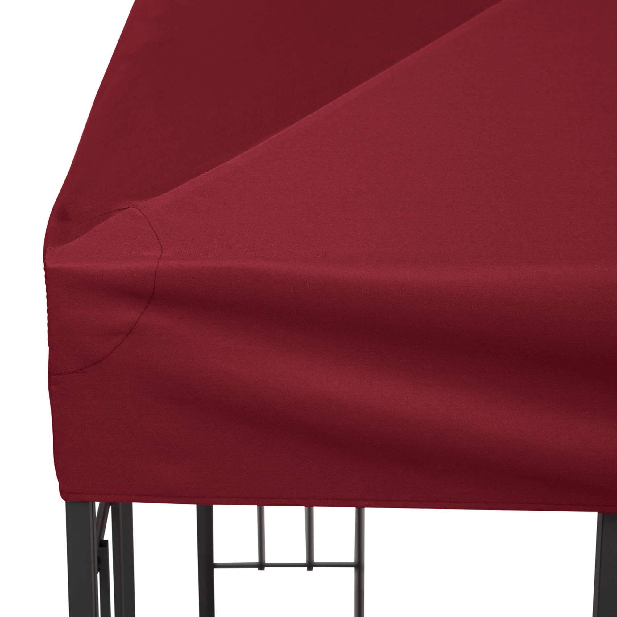 Outsunny Replacement Roof for 3x3m 2-Tier UV-Resistant Polyester Gazebo with Air Vent, Red