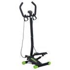 HOMCOM Professional Stepper with Handlebar and Steel Ropes for Home Training, 40 x 40 x 118cm, Black