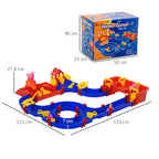 Aquatic Playset 78 Pieces with Water and Sand for Children 3-6 Years, 123x111x7cm, Blue and Red