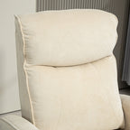 Lift Relax Chair with 8 Massage Points, 135° Reclining and 2 Remote Controls, Cream