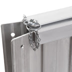 Folding Aluminum Wheelchair Ramp with External Edges, 61x74x5 cm, Silver