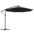 Outsunny Adjustable Cantilever Garden Umbrella, 3x3m, Black