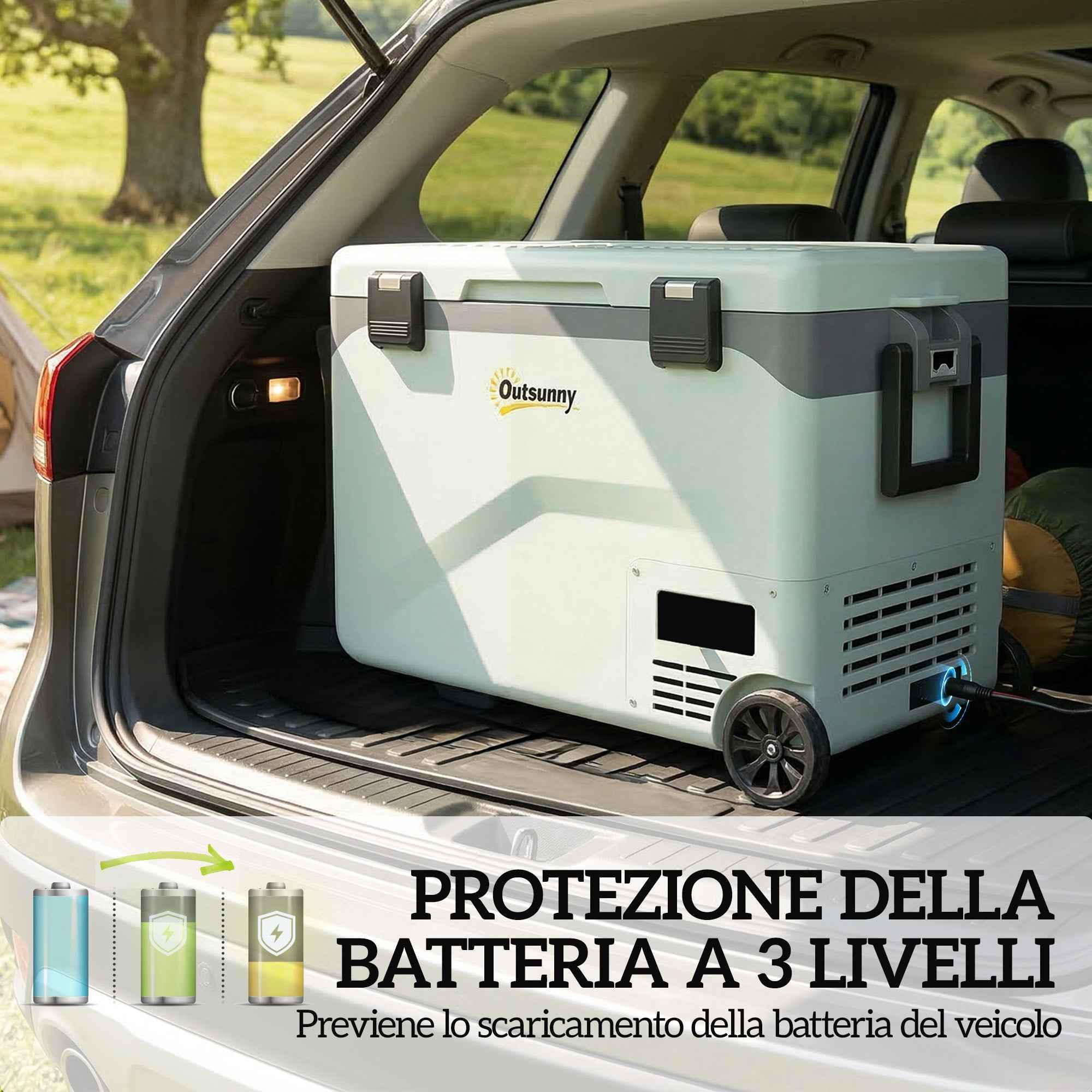 Outsunny 42.5L Portable Compressor Refrigerator with App Control, -20? to 20?