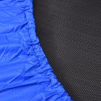 Trampoline for Training with 30 Springs, Made of Steel, Plastic and PP, Ø91x22.5 cm, Black and Blue