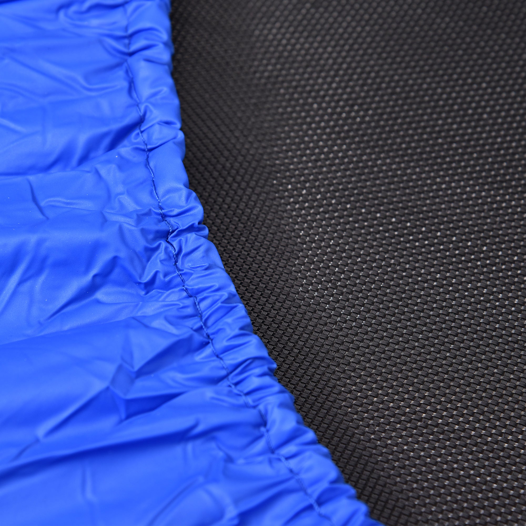 Trampoline for Training with 30 Springs, Made of Steel, Plastic and PP, Ø91x22.5 cm, Black and Blue