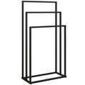 Freestanding 3-Arm Towel Rack in Steel, 45 x 21.5 x 85 cm