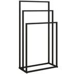 Freestanding 3-Arm Towel Rack in Steel, 45 x 21.5 x 85 cm