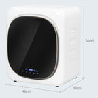 4kg Load Air Dryer with Timer and Smart Program, Stainless Steel and ABS, 48x40x56 cm, White