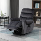 Reclining Relax Chair, 135 ° Massage and Lift with Remote Control, 79x97x103cm, Grey - Borgè