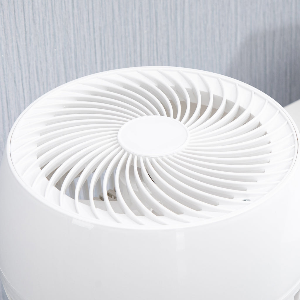 3-Speed Table Fan, 70° Oscillation and 90° Tilt, 27x27x34cm, Black and White