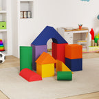 Soft Construction Set for Kids 1-3 Years Old with 11 Shapes, PU and EPE, Various Colors