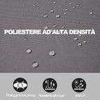 3x1.6m Aluminum and Waterproof Anti-UV Polyester Side and Roll-Up Awning for Wind/Privacy