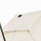 Double Cantilever Umbrella with Crank, Cross Base and Weights, 268x268x265 cm, Beige