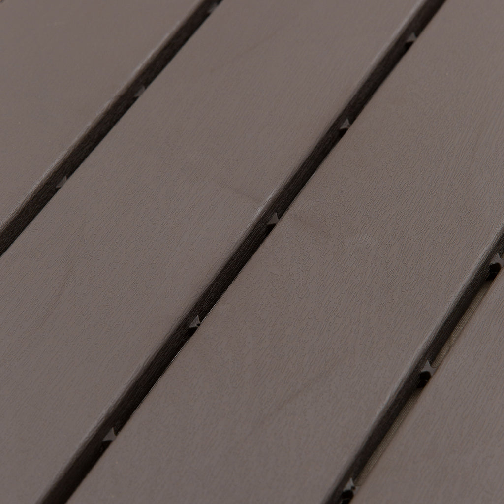 Outsunny Set of 9 Interlocking Terrace Tiles, Non-Slip PP Floor Tiles (30x30x2cm), Area: 0.81 m², Brown