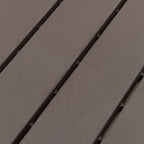 Outsunny Set of 9 Interlocking Terrace Tiles, Non-Slip PP Floor Tiles (30x30x2cm), Area: 0.81 m², Brown