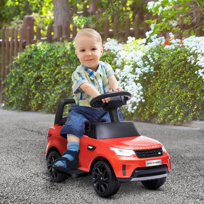 Land Rover Licensed 6V Kids Ride-On Car, Electric and Push Operation, Speed 3km/h, Red