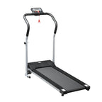 Electric Folding Treadmill with LCD Screen and 2 Wheels for Home or Office Training, 500W Motor, 10km/h Speed