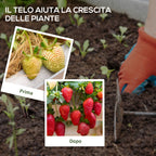 100x1m Breathable and Anti-UV Polypropylene Black Mulch Sheet