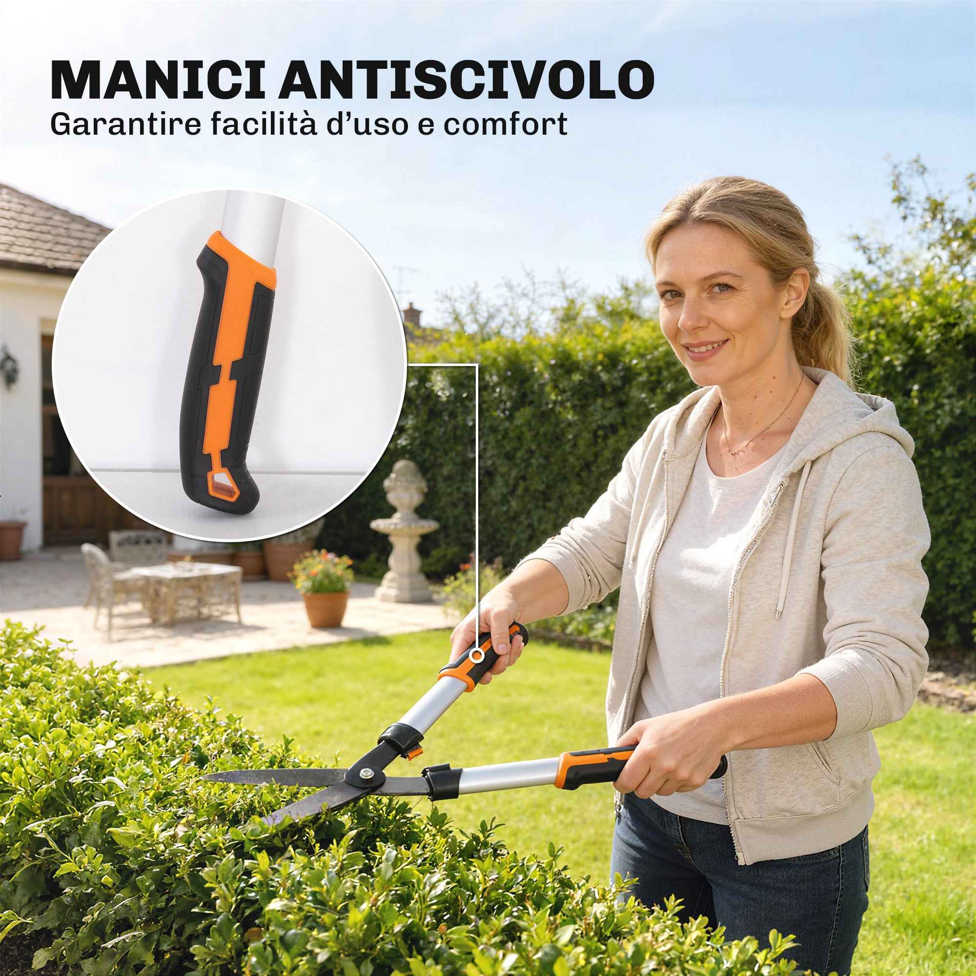 Outsunny 4-Piece Gardening Set with Secateurs, Loppers, Pruning Shears, and Folding Saw