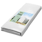 Outsunny PE Greenhouse Cover with 6 Windows, Roll-Up Door and Buried Edges, 3x2x2 m, White