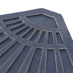 Set of 2 Cross Base Umbrella Weights 28 kg with Fan Design, in Rosin, 66x47x4.2 cm, Bronze