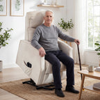 Electric Lift Massage Relax Chair, Beige