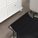 PawHut Raised Outdoor Dog Bed with Headrest for Small and Medium Dogs, 91 x 69 x 29 cm, Black