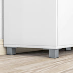 Homcom Modern Cooking Wooden Kitchen with lockers, drawer and open compartment, 105x39x83cm, white - Borgè